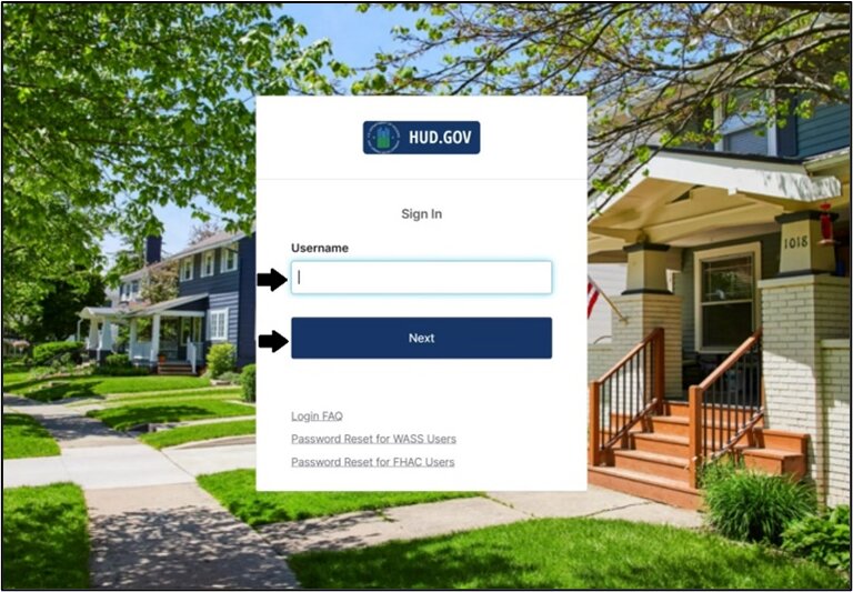 Okta sign-in page showing username field and Next button for external users
