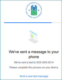 We've sent a message to your phone screen