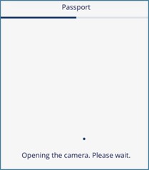 Camera opened for passport capture