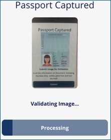 Passport image processing and validating